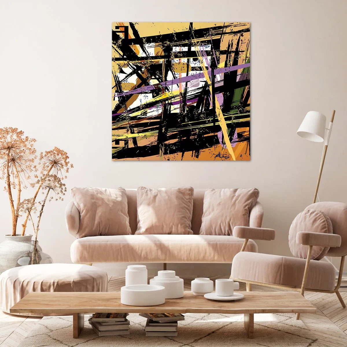 Bild auf Leinwand - Leinwandbild - Ein scharfer Schnitt - 50x50 cm
