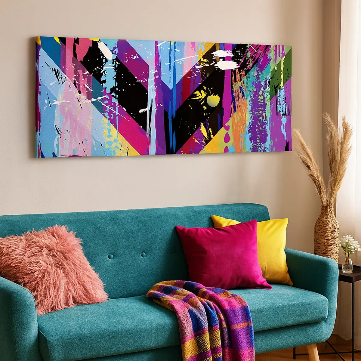 Bild auf Leinwand - Leinwandbild - Von oben nach unten - 30x30 cm