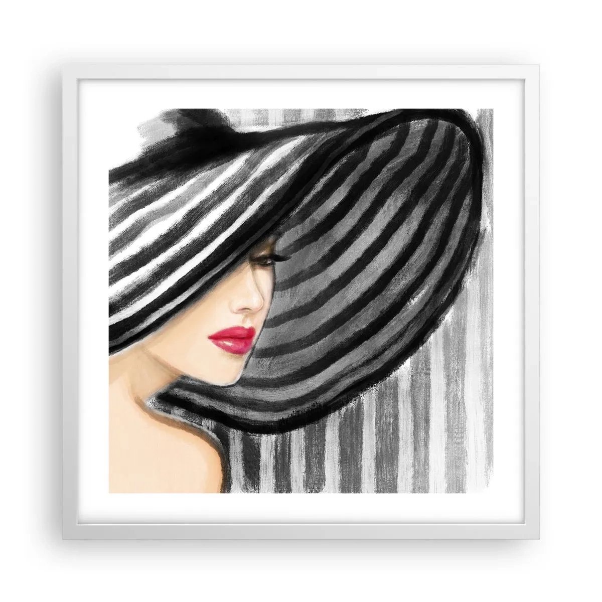 Poster in einem weißen Rahmen - Wo soll ich dich finden? - 50x50 cm