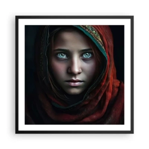 Poster in einem schwarzem Rahmen - Prinzessin aus dem Osten - 60x60 cm