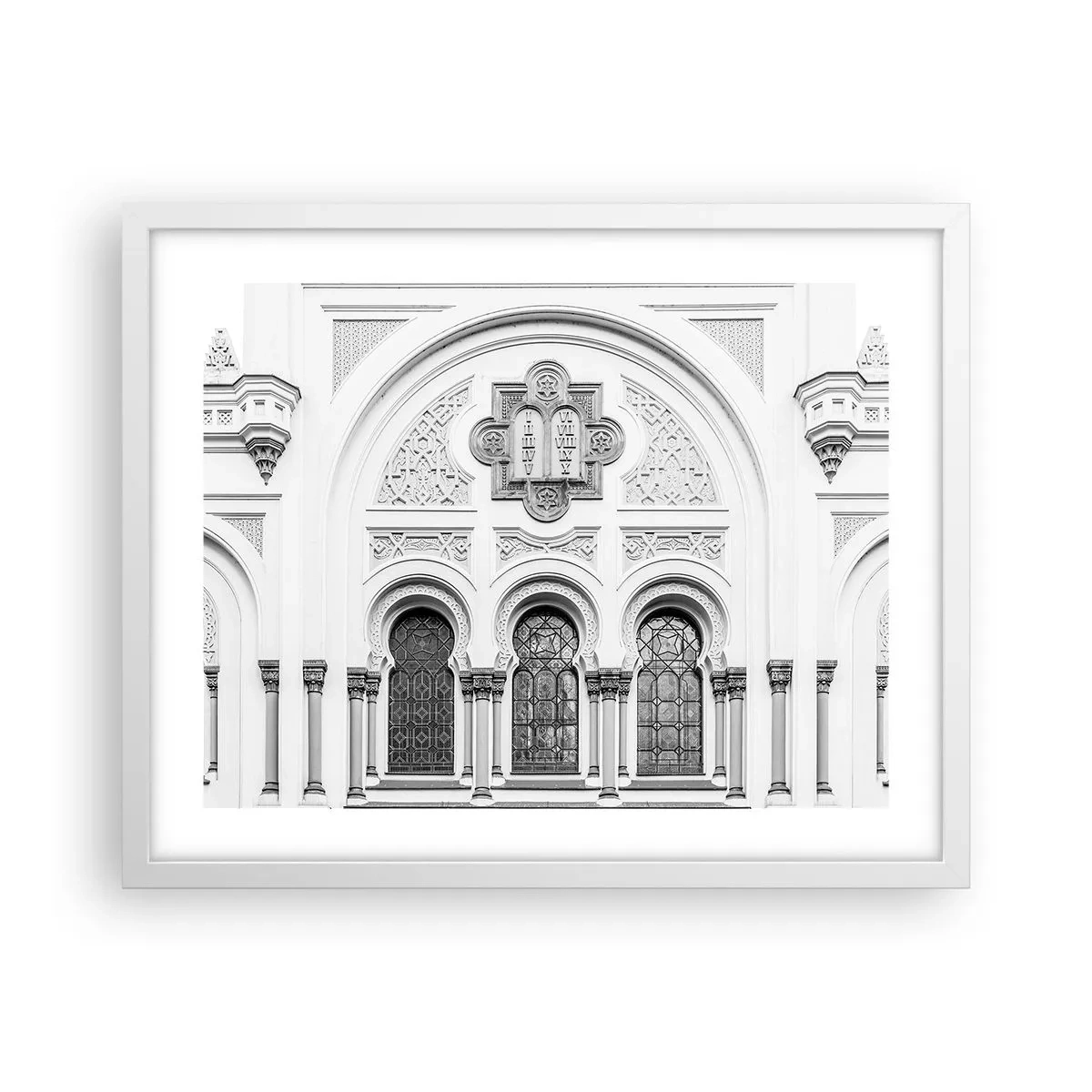 Poster in einem weißen Rahmen - An der Grenze der Kulturen - 50x40 cm