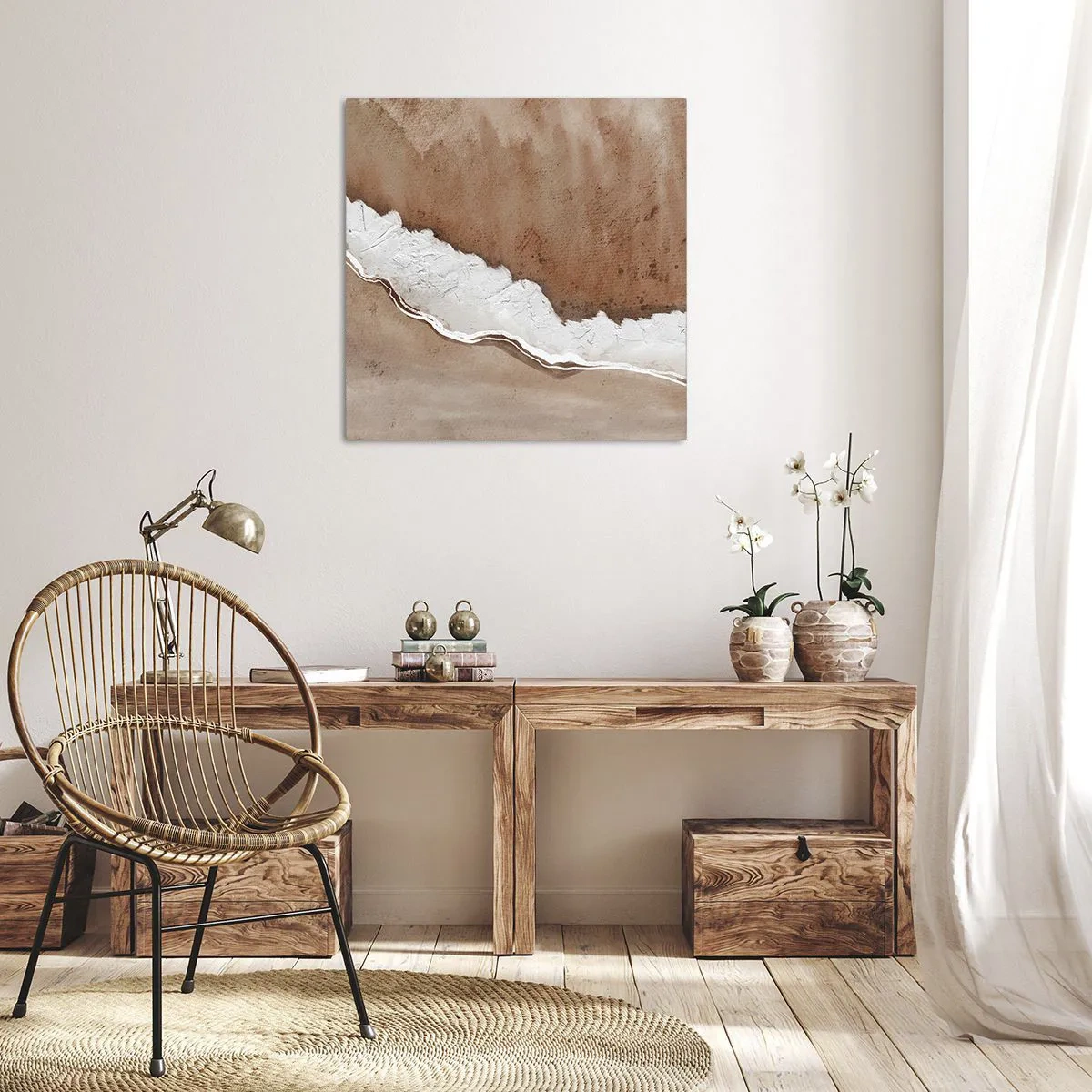 Bild auf Leinwand - Leinwandbild - In Farben der Erde - 60x60 cm