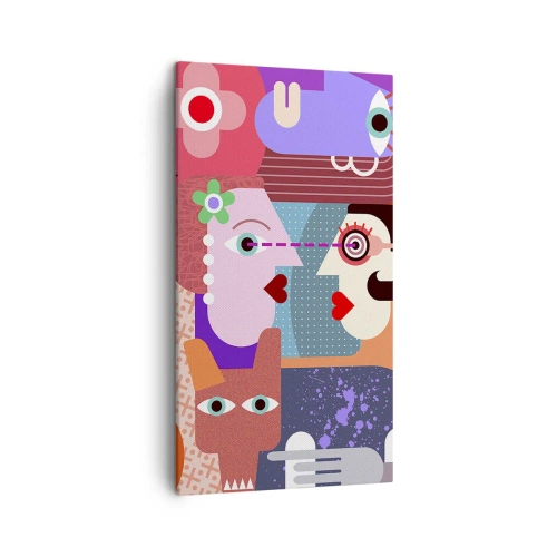 Bild auf Leinwand - Leinwandbild - Augenhöhe - 45x80 cm