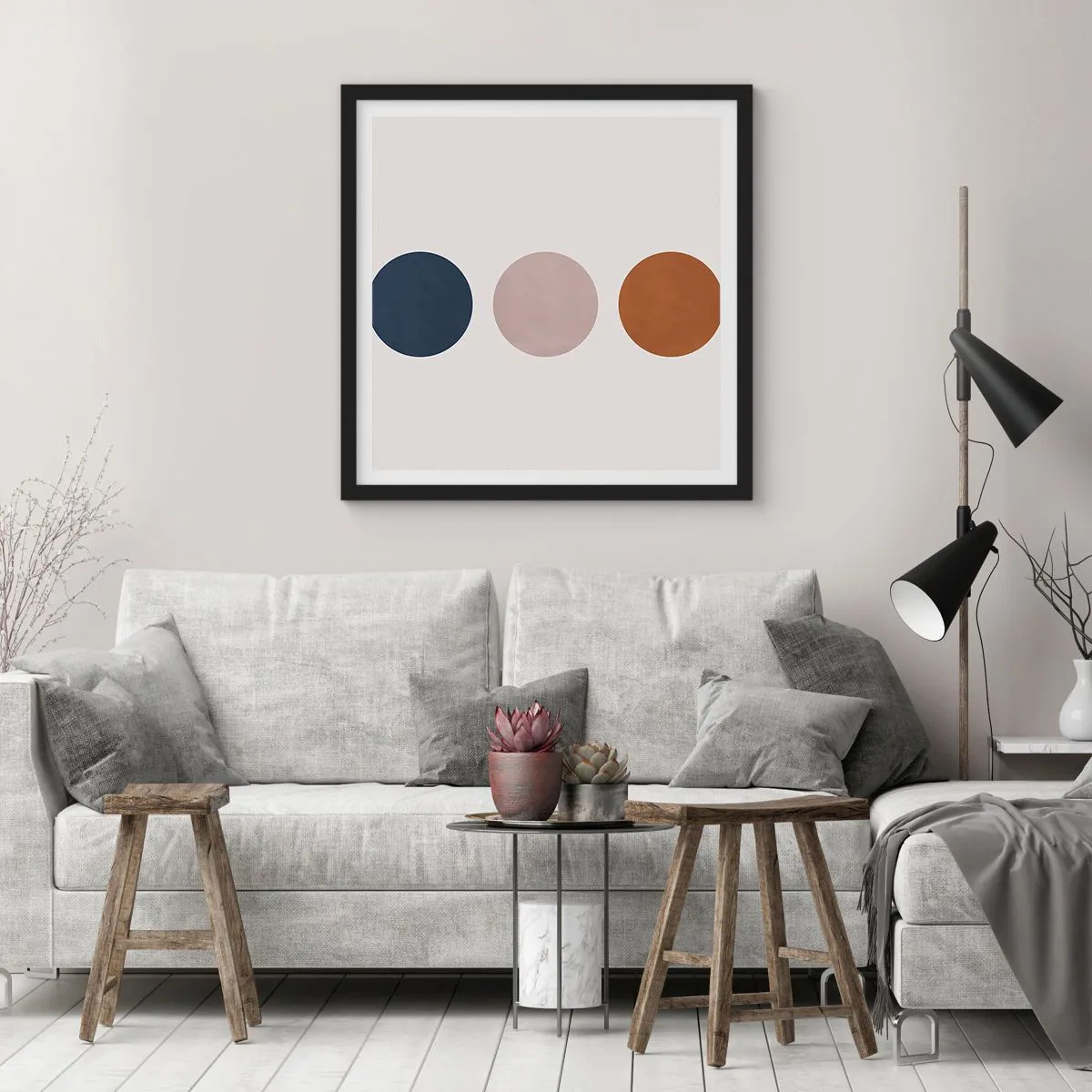 Poster in einem schwarzem Rahmen - Ein Symbol für Exzellenz - 40x40 cm