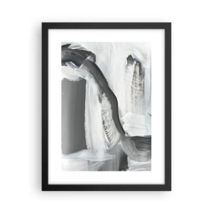 Poster in einem schwarzem Rahmen - Entscheidender Schritt - 30x40 cm