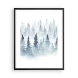 Poster in einem schwarzem Rahmen - In Nebel gehüllt - 40x50 cm