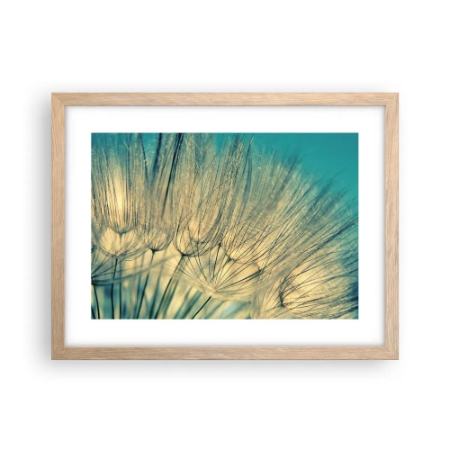 Poster in einem Rahmen aus heller Eiche - In Erwartung des Windes - 40x30 cm