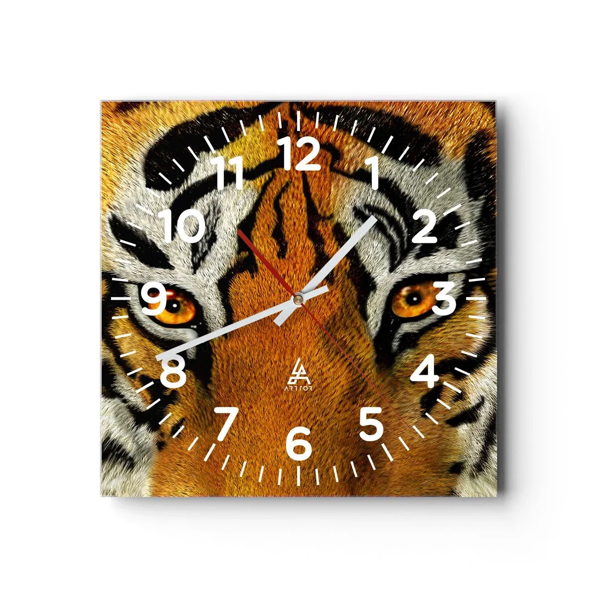 Wanduhr - Glasuhr - Schrecklich und schön - 30x30 cm