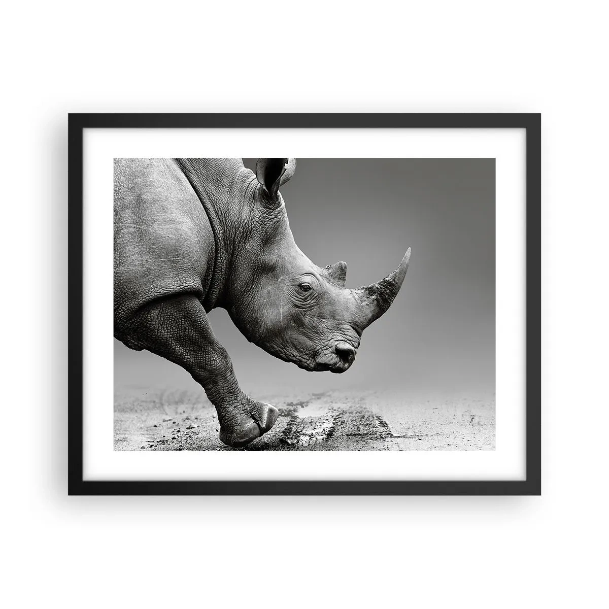 Poster in einem schwarzem Rahmen - Unaufhaltsame Stärke - 50x40 cm