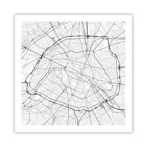 Poster - Pariser Blume - 60x60 cm