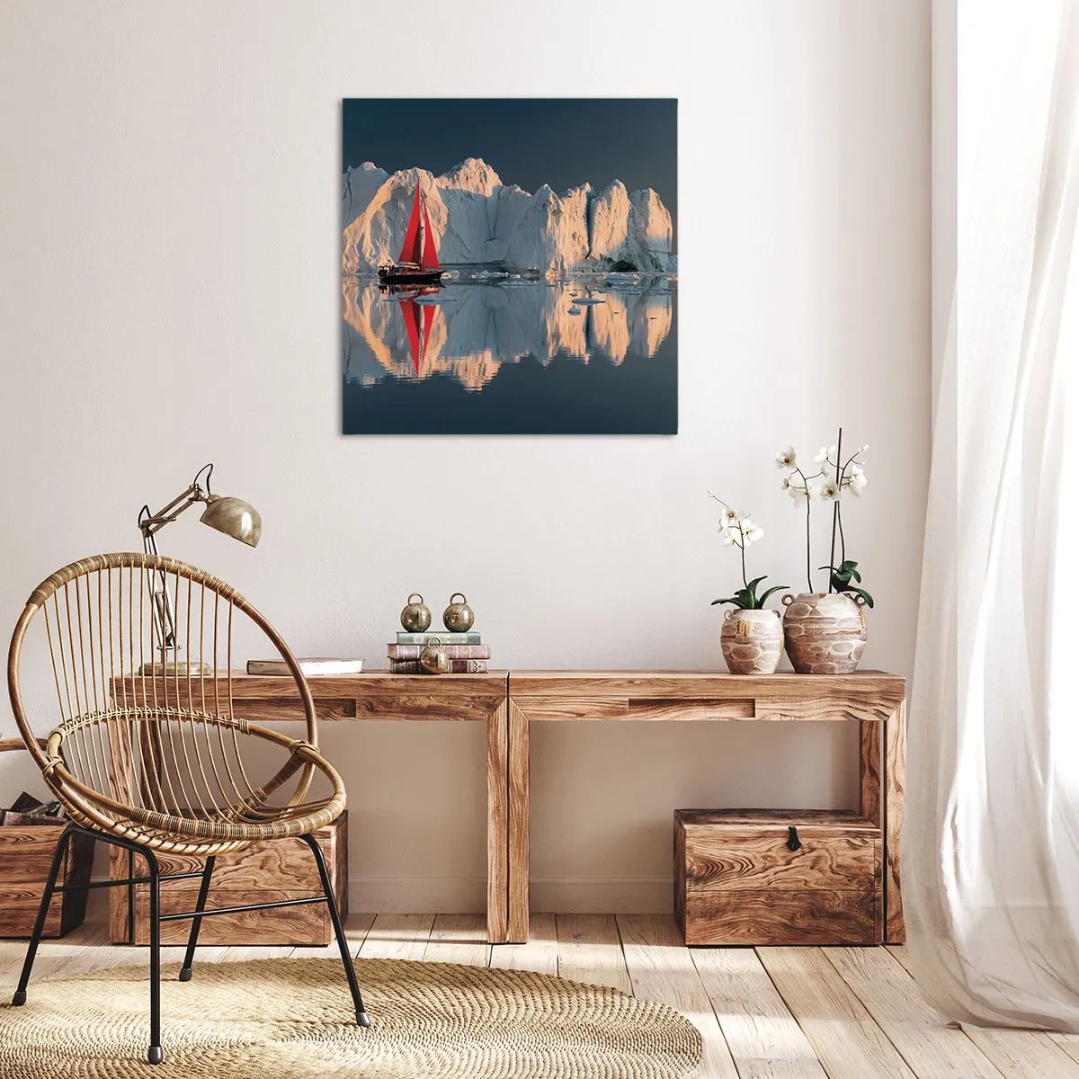 Bild auf Leinwand - Leinwandbild - Am Rande der Welt - 40x40 cm