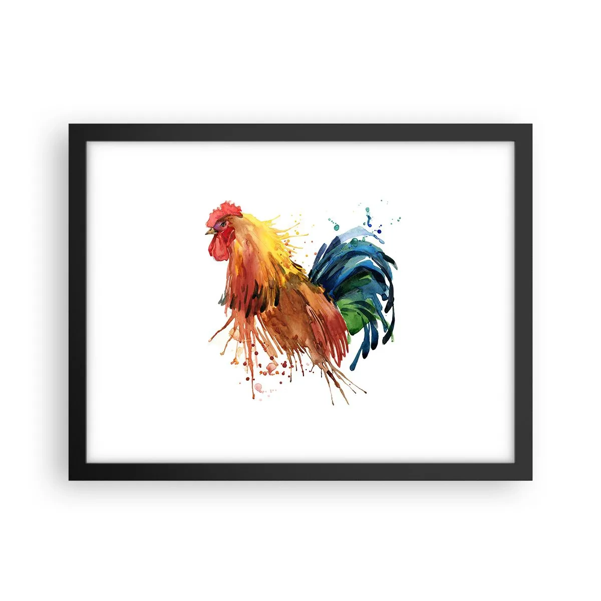 Poster in einem schwarzem Rahmen - Königliches Gewand, königlicher Stolz - 40x30 cm