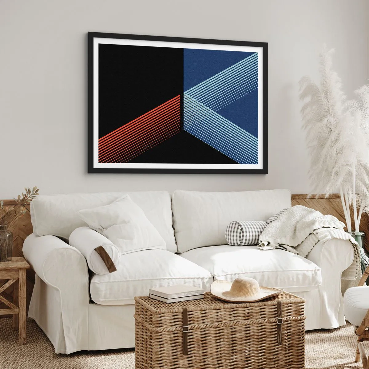 Poster in einem schwarzem Rahmen - Eine einfache Geschichte - 40x30 cm