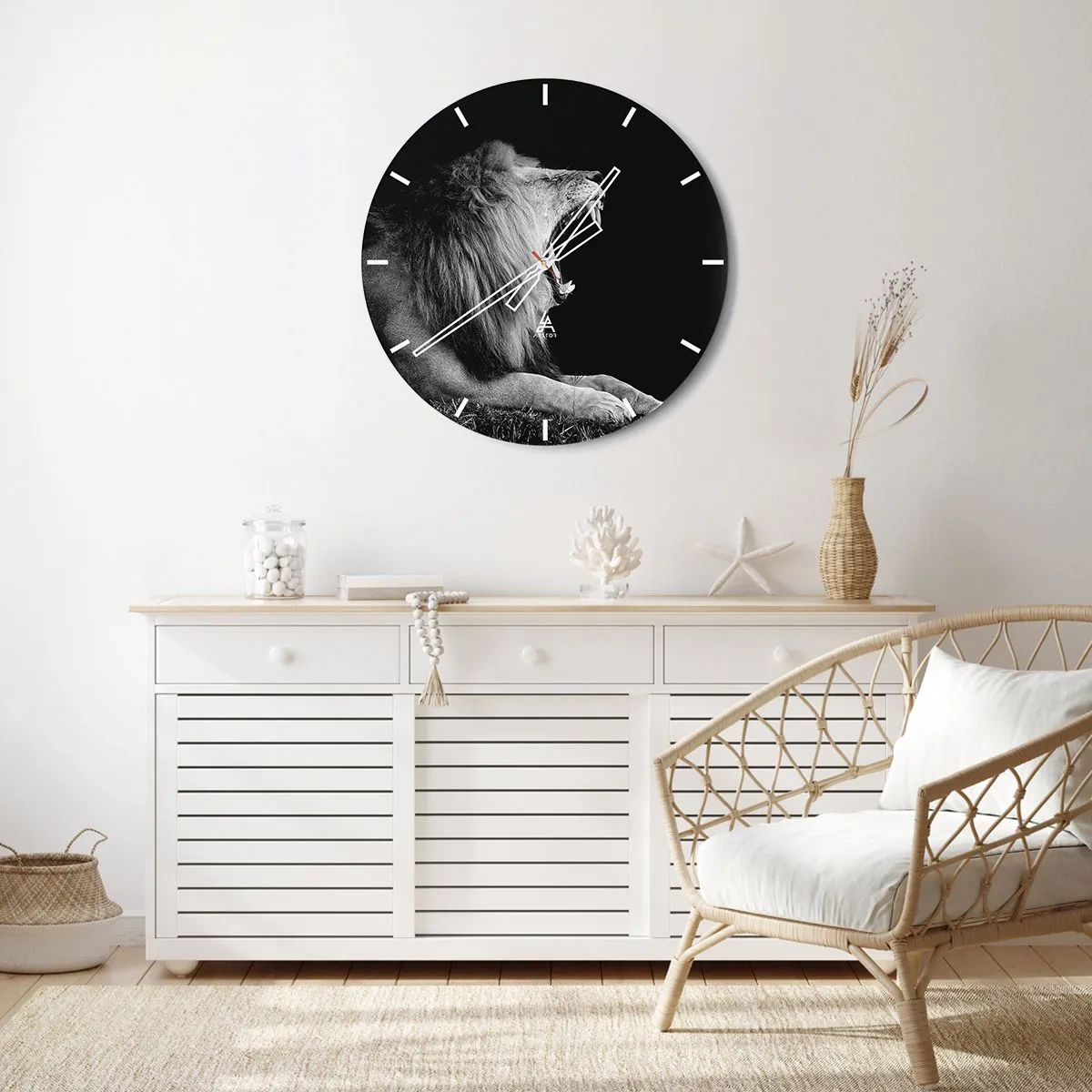 Wanduhr - Glasuhr - Ohne Zweifel - 30x30 cm