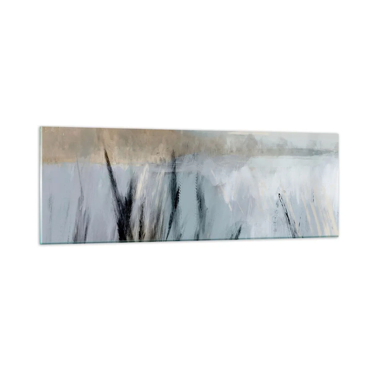 Glasbild - Bild auf glas - Winterfelder - 90x30 cm