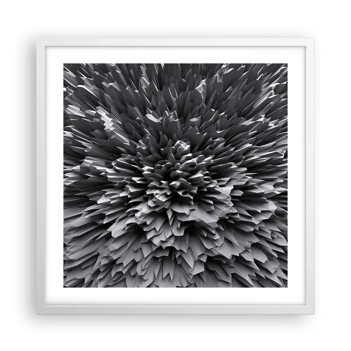 Poster in einem weißen Rahmen - Härter kann es nicht werden - 50x50 cm