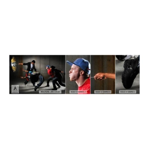 Fototapetenmuster Standard Eco - Tanzen mit dem Straßenwind - Tanzen, Musik, Menschen - 100x30 cm