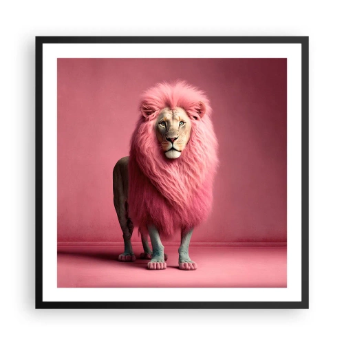 Poster in einem schwarzem Rahmen - Und du hast keine Angst mehr - 60x60 cm