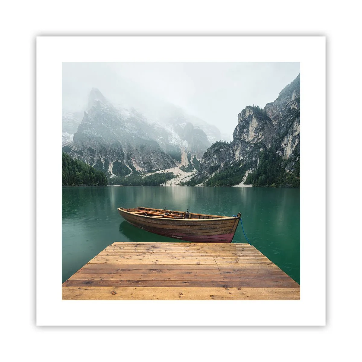 Poster - Und die stolzen Felsen der Stirn - 40x40 cm