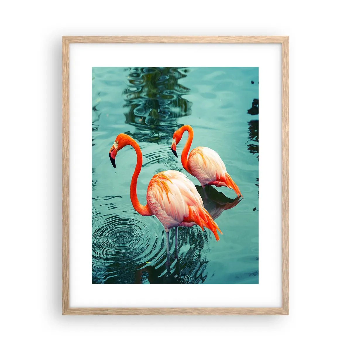 Poster in einem Rahmen aus heller Eiche - Wir sind jetzt in Mode - 40x50 cm