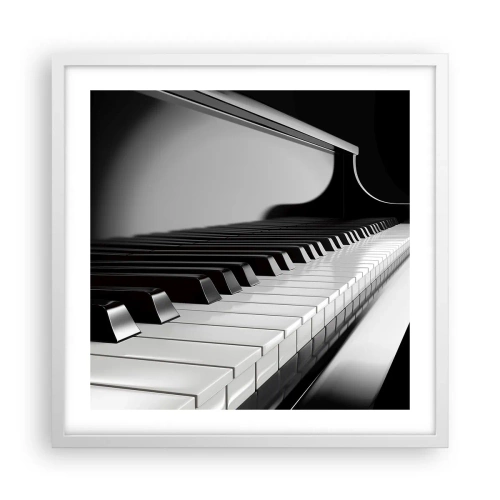 Poster in einem weißen Rahmen - Harmonie von Formen und Farben - 50x50 cm