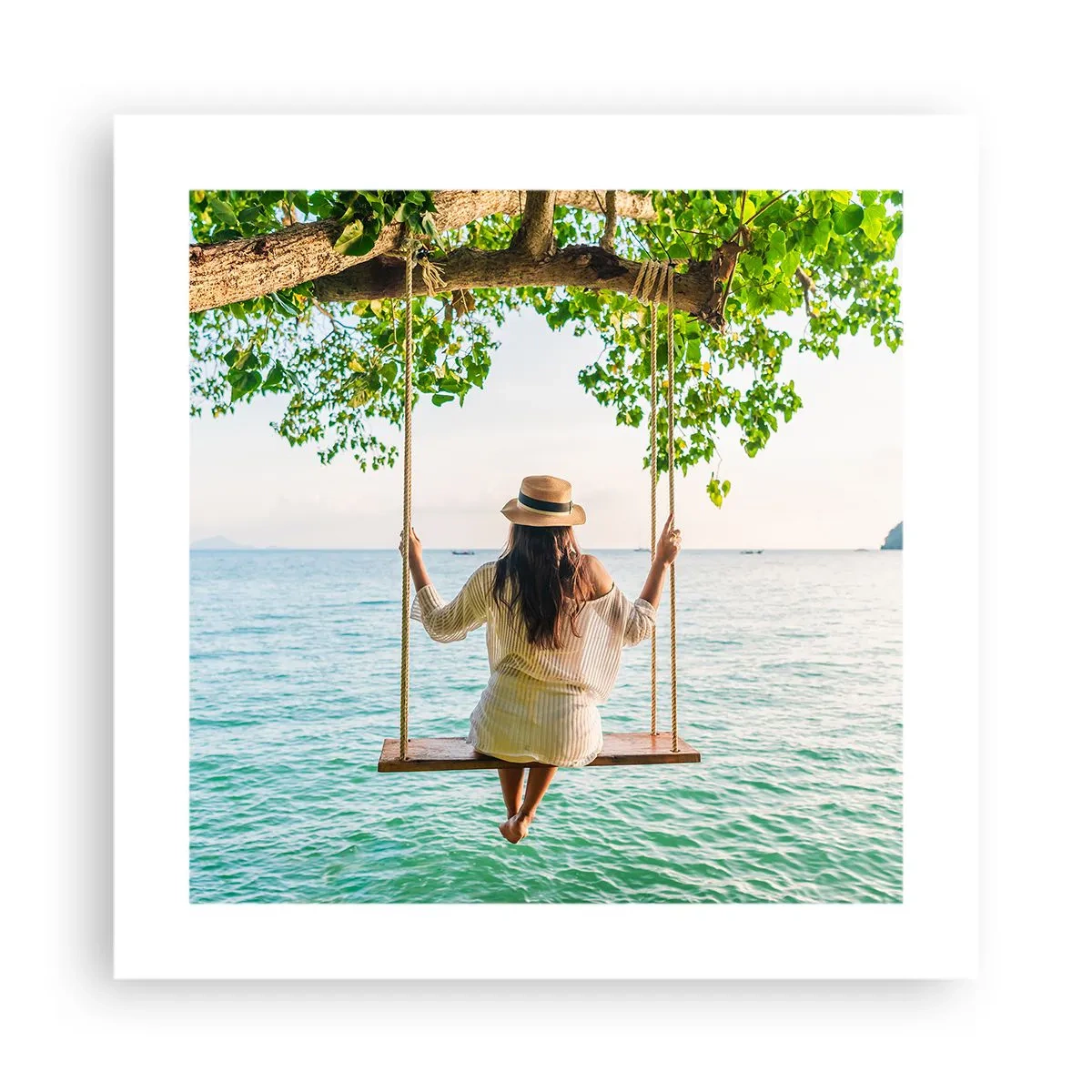 Poster - Das Leben ist wunderschön - 40x40 cm