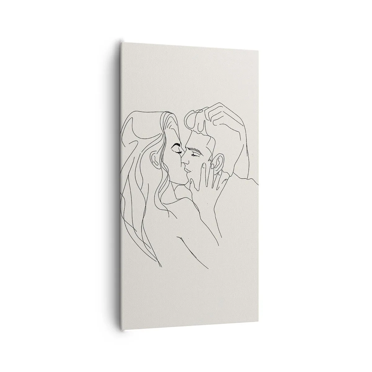 Bild auf Leinwand - Leinwandbild - Verstrickt im Gefühl - 65x120 cm