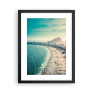 Poster in einem schwarzem Rahmen - Ewiger Urlaub in Rio - 30x40 cm