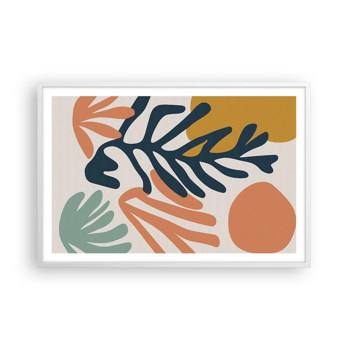 Poster in einem weißen Rahmen - Korallenmeere - 91x61 cm
