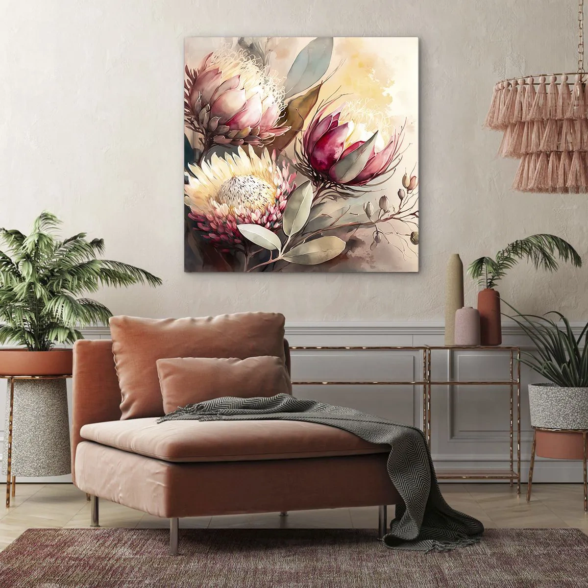 Bild auf Leinwand - Leinwandbild - Im Profil und en face - 30x30 cm