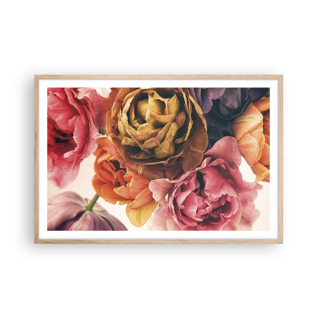 Poster in einem Rahmen aus heller Eiche - Eine Feier des Lebens - 91x61 cm