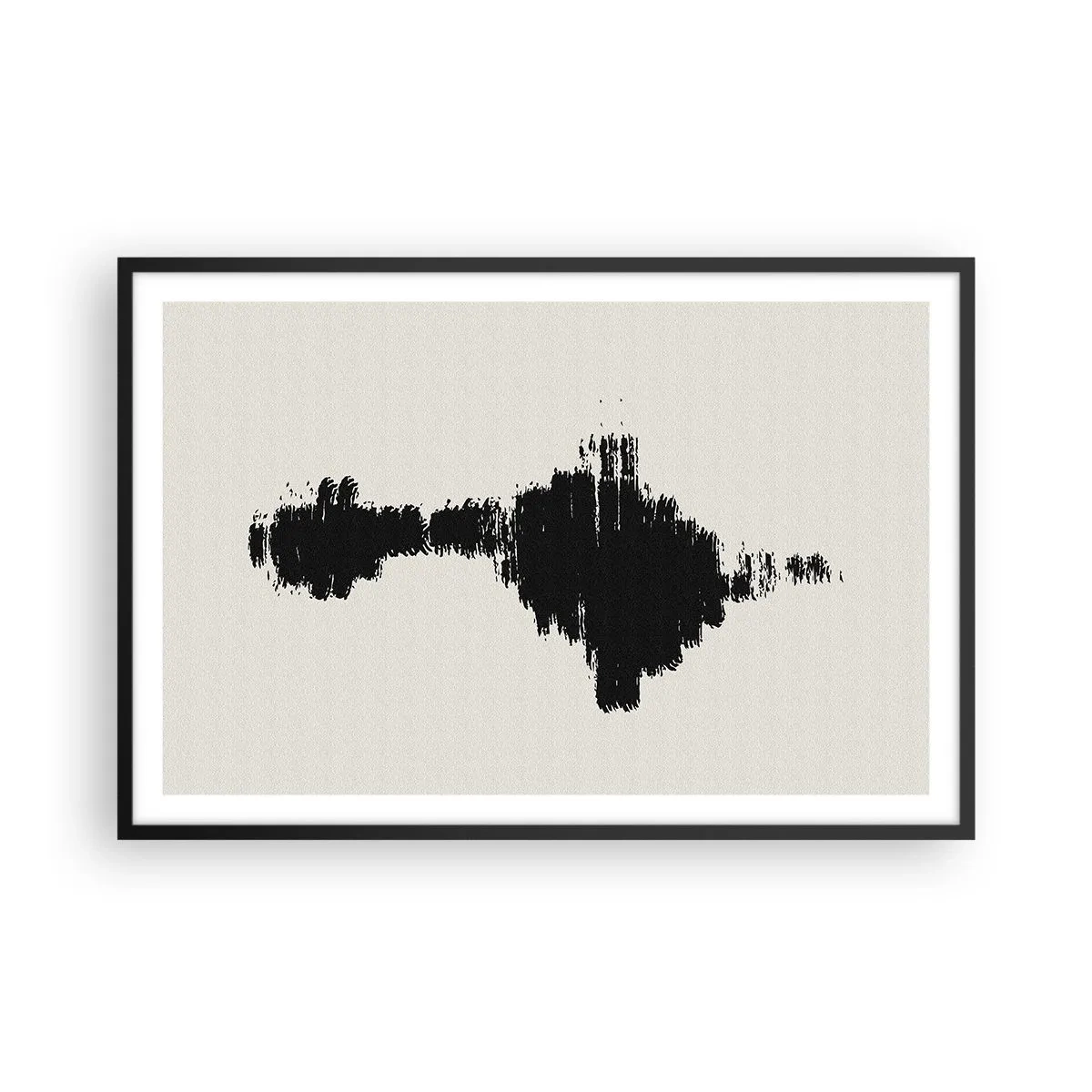 Poster in einem schwarzem Rahmen - Schwingungen der Fantasie - 91x61 cm