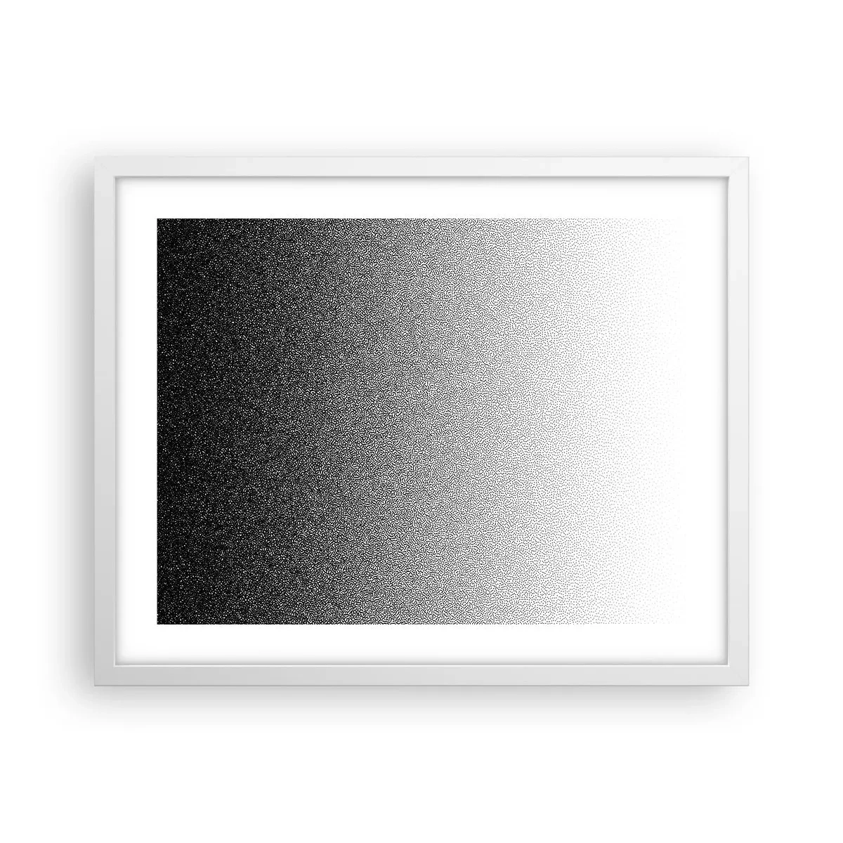 Poster in einem weißen Rahmen - Dem Licht entgegen - 50x40 cm