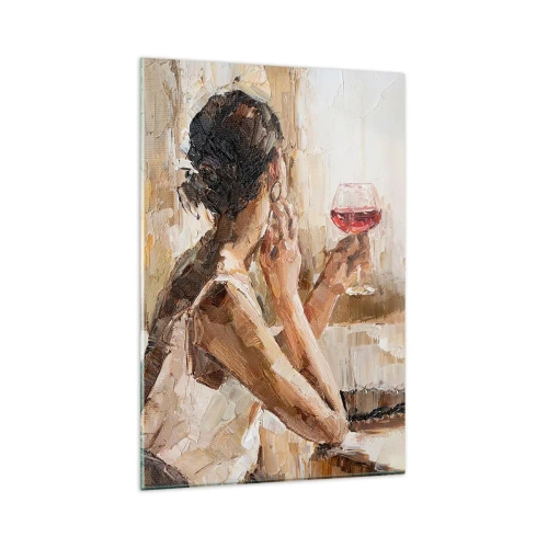 Glasbild - Bild auf glas - Der Geschmack eines guten Moments - 80x120 cm