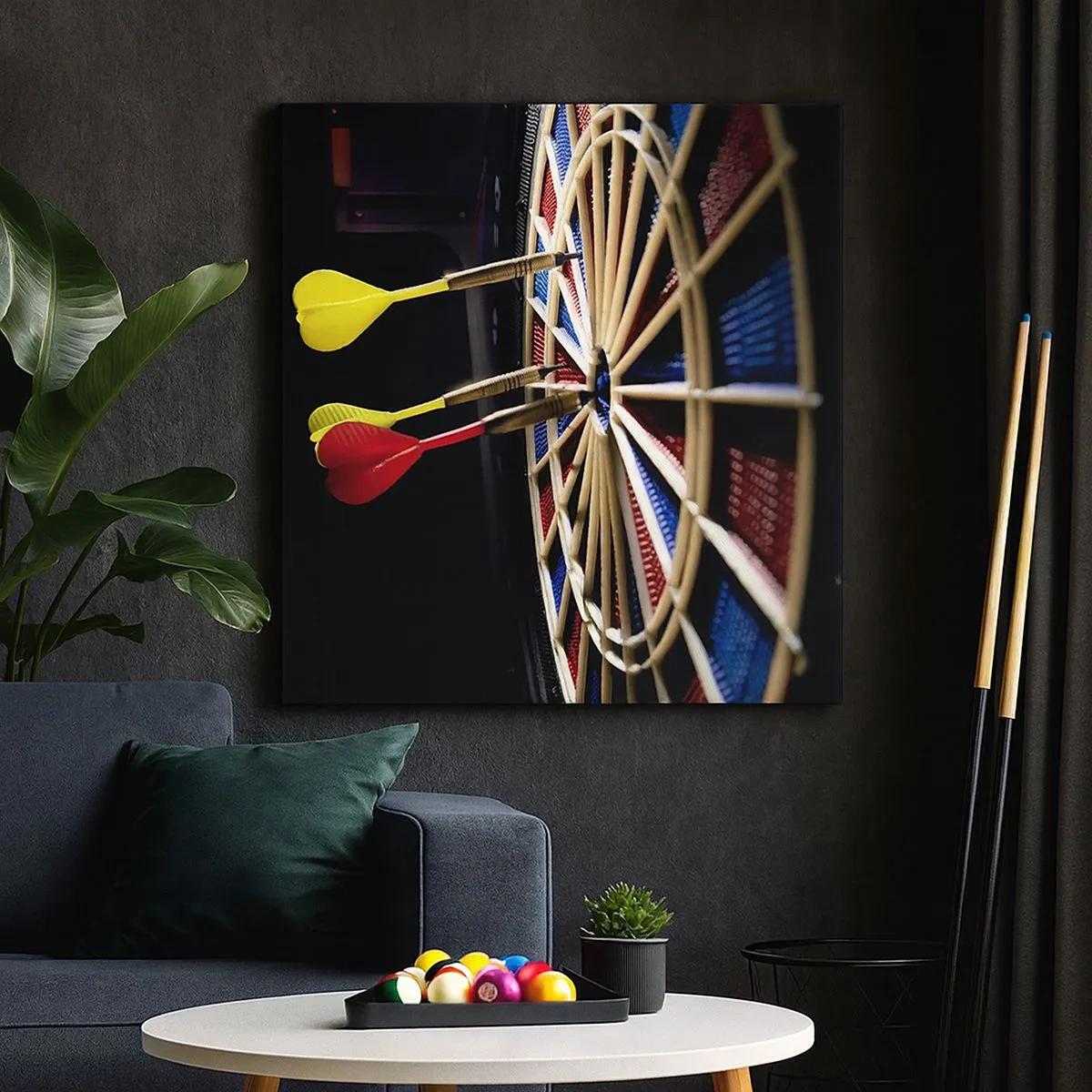 Bild auf Leinwand - Leinwandbild - Auf den Punkt gebracht - 30x30 cm