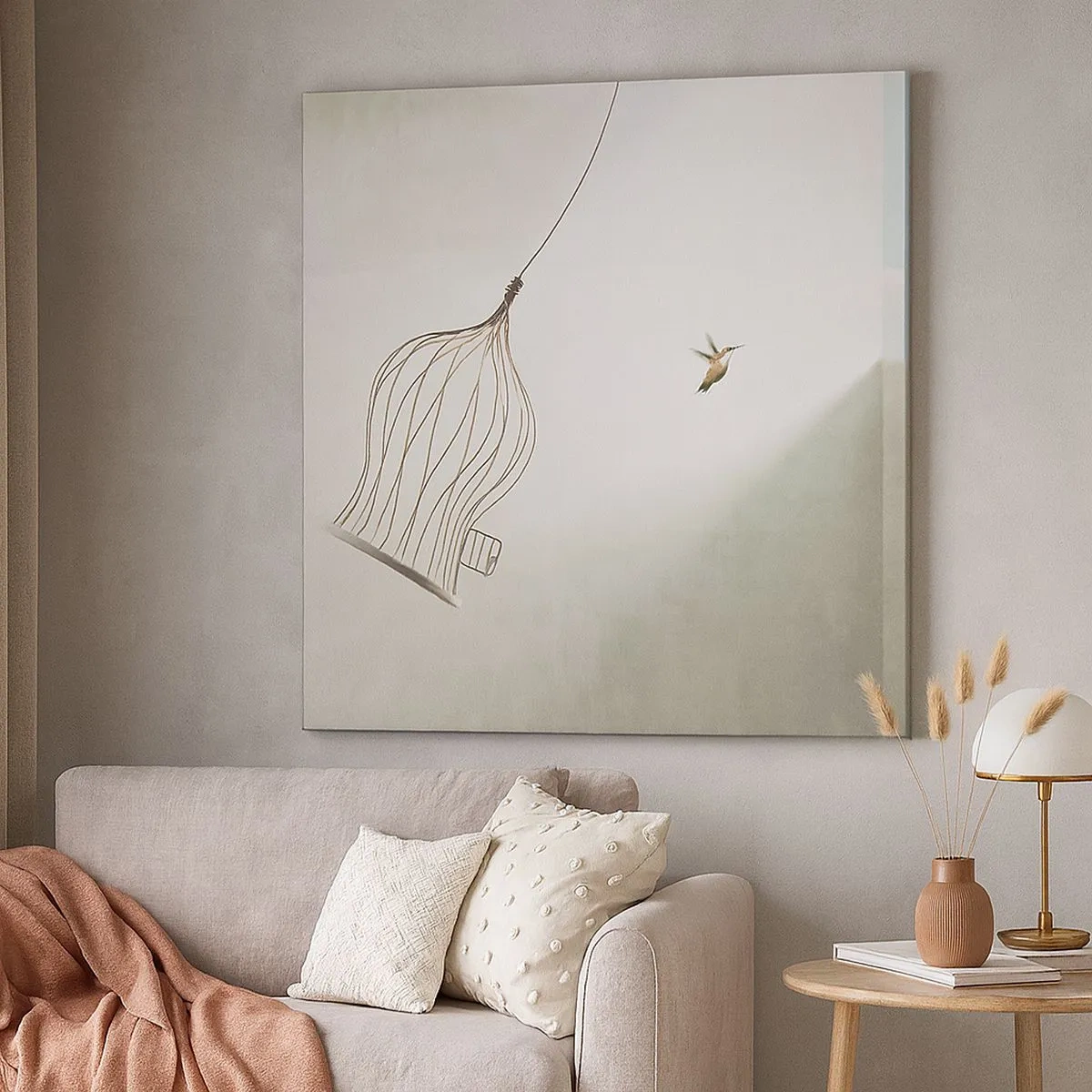 Bild auf Leinwand - Leinwandbild - In seinem Element - 30x30 cm