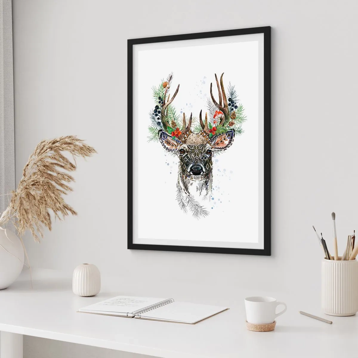 Poster in einem schwarzem Rahmen - Im festlichen Gewand - 40x50 cm