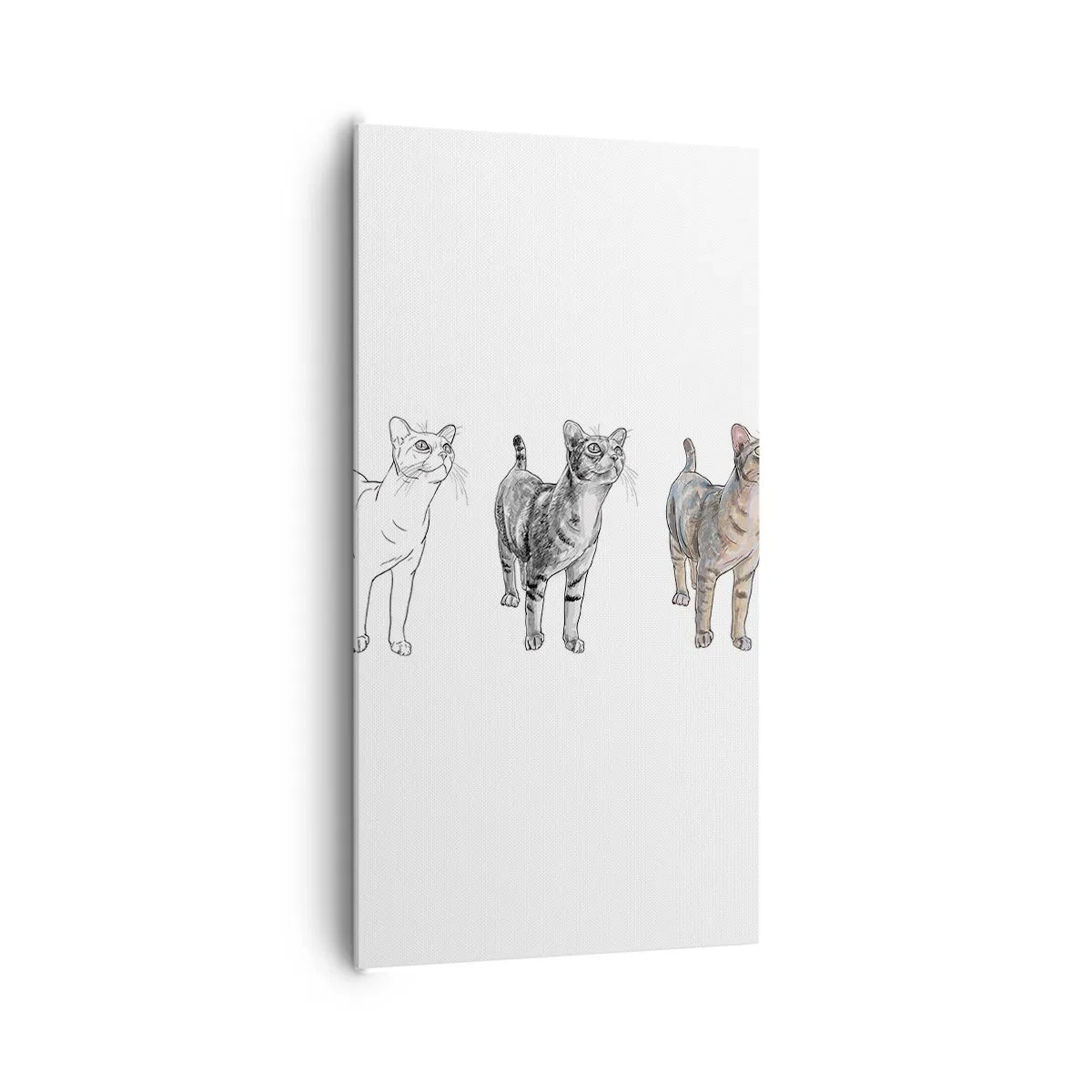 Bild auf Leinwand - Leinwandbild - Zeichenunterricht - 65x120 cm