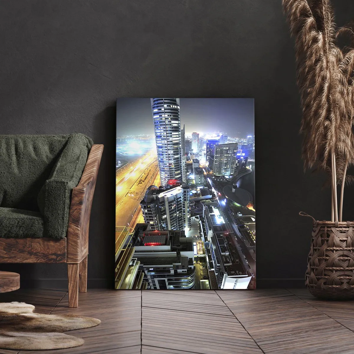 Bild auf Leinwand - Leinwandbild - Ein Wunder in der Wüste - 45x80 cm