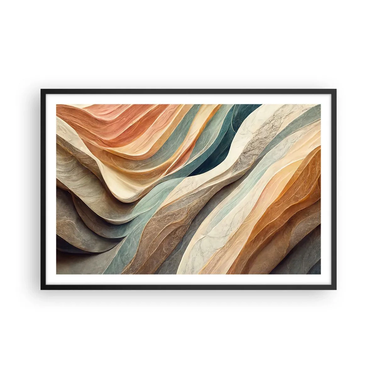 Poster in einem schwarzem Rahmen - Moment vor der Veränderung - 91x61 cm