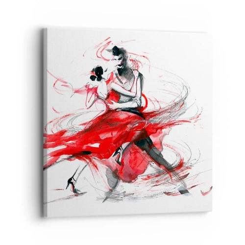 Bild auf Leinwand - Leinwandbild - Tango – der Rhythmus der Leidenschaft - 30x30 cm