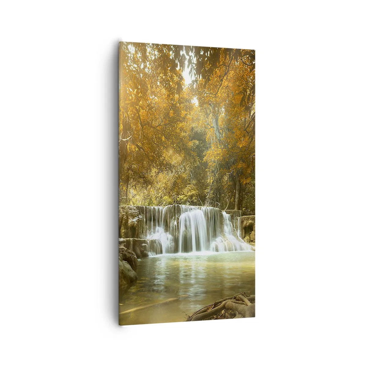 Bild auf Leinwand - Leinwandbild - Parkkaskade - 65x120 cm