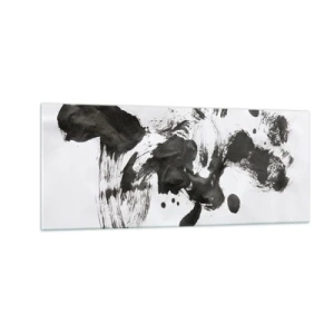 Glasbild - Bild auf glas - Obwohl das Wahnsinn ist, steckt darin eine Methode? - 100x40 cm