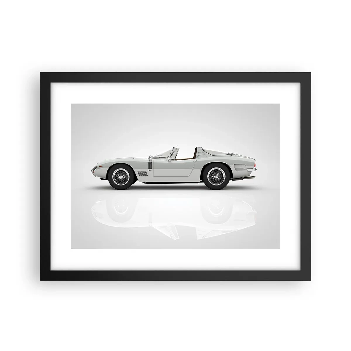 Poster in einem schwarzem Rahmen - Spaß versprochen - 40x30 cm