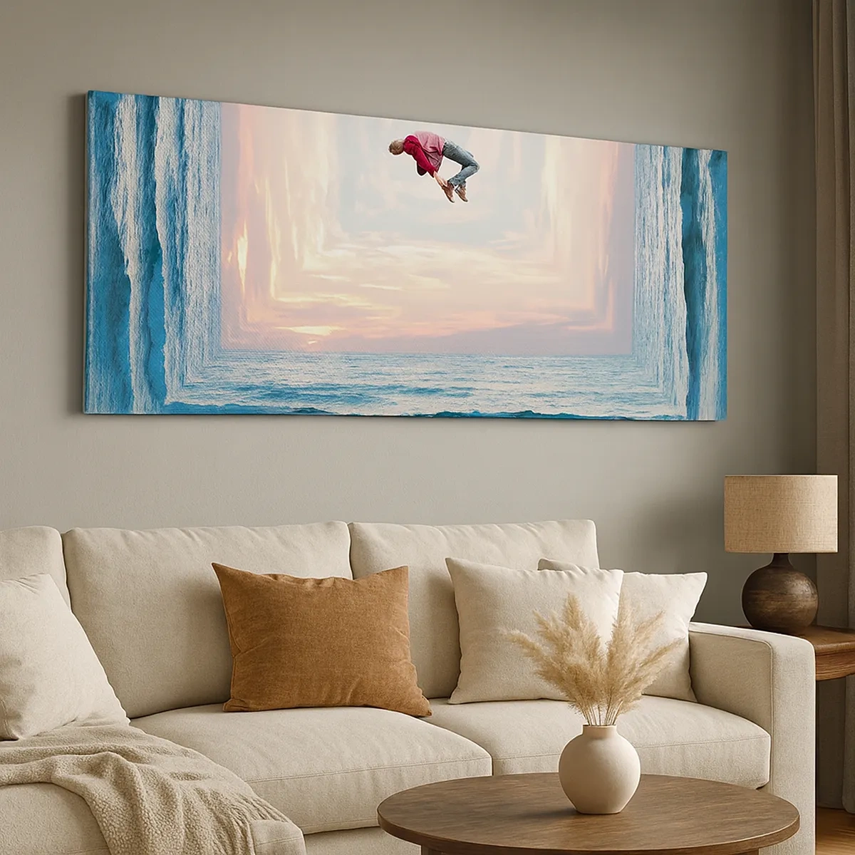 Bild auf Leinwand - Leinwandbild - In eine andere Dimension - 30x30 cm