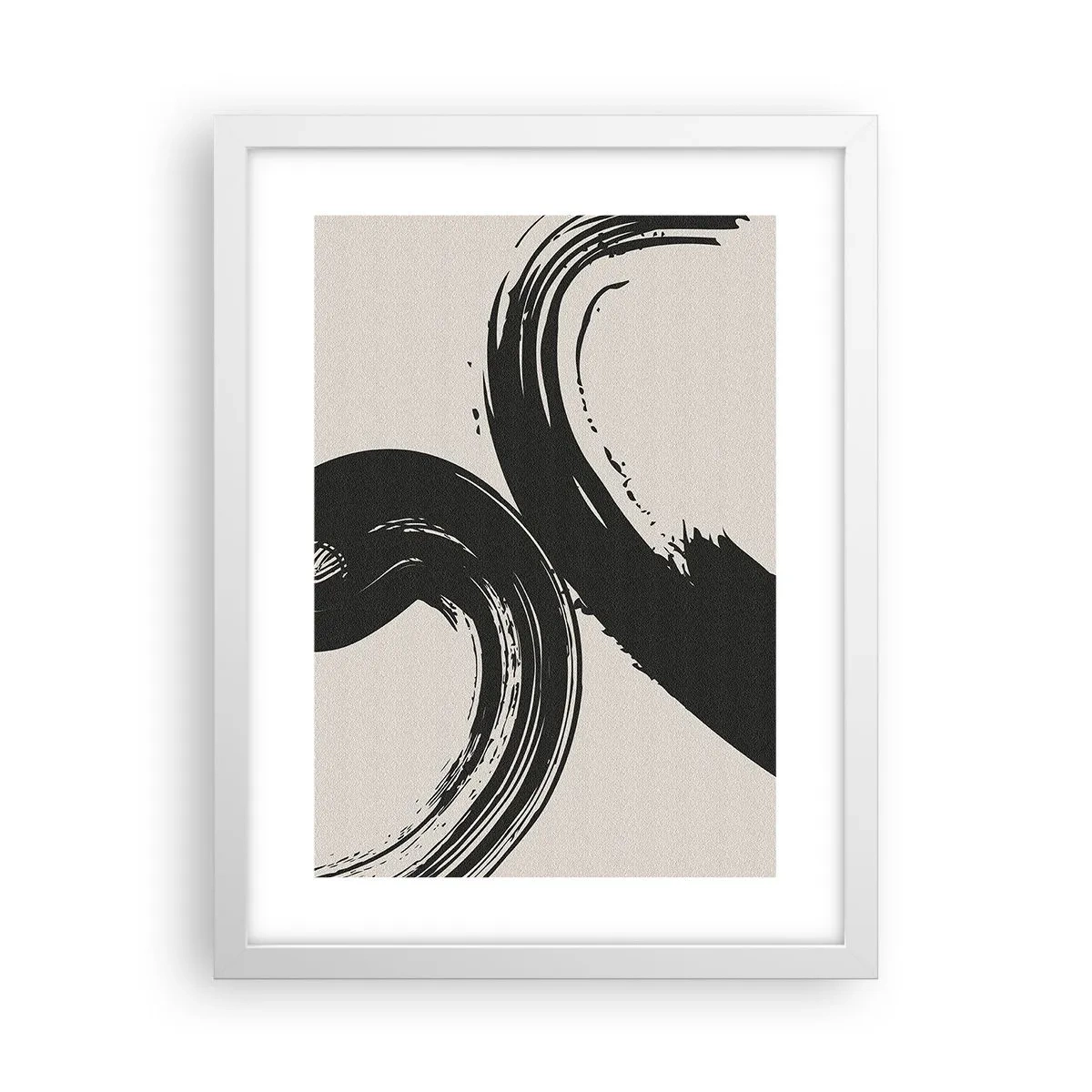 Poster in einem weißen Rahmen - Ausladend und kreisförmig - 30x40 cm