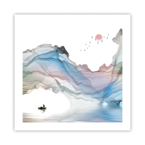 Poster - Zu den Kristallbergen - 50x50 cm