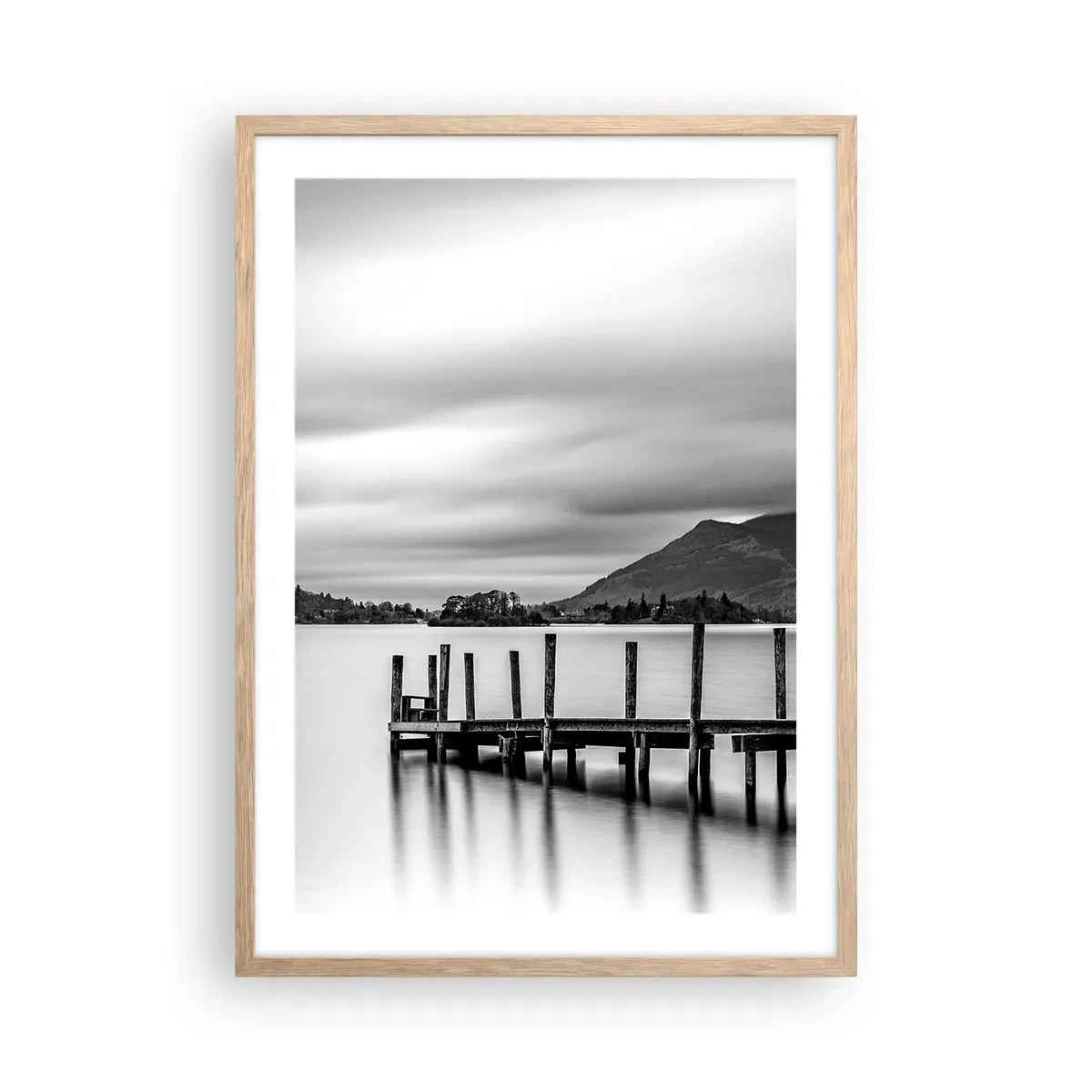 Poster in einem Rahmen aus heller Eiche - Milde und Kraft - 50x70 cm
