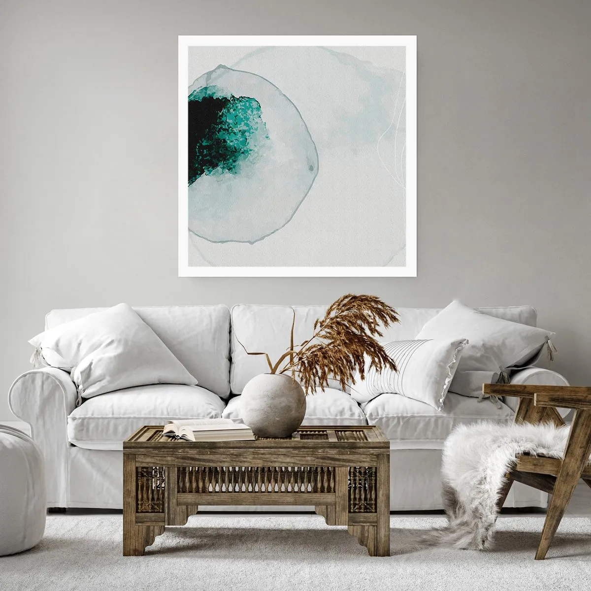 Poster - In einem Tropfen Wasser - 30x30 cm