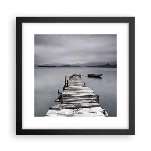 Poster in einem schwarzem Rahmen - Du kannst morgen gehen - 30x30 cm